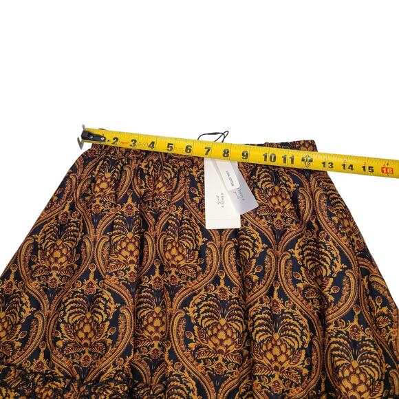 NWT A Loves A Little Girls Ruffle Mini Skirt Size Large Brown 100% Cotton - Picture 4 of 6